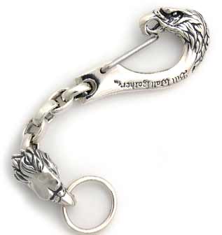 Eagle Clip Key Chain w/Chain Link & Eagle Eagle Clip Key Chain w/Chain Link & Eagle